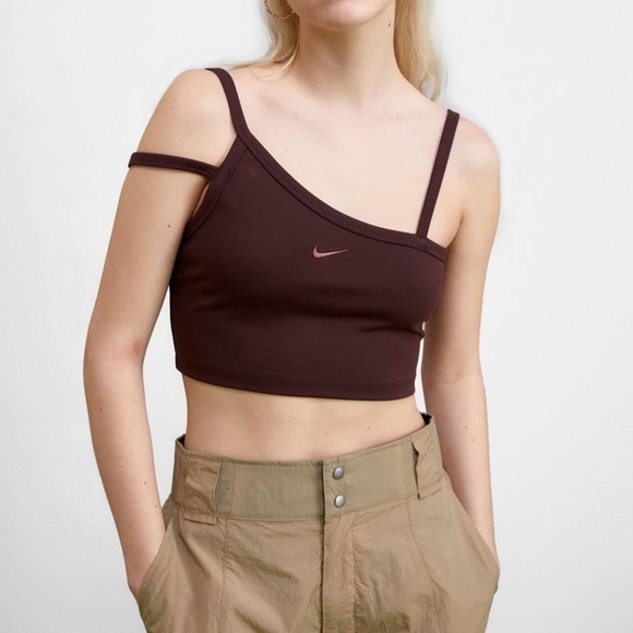 Nike Sportswear Everyday Asymmetrical Crop Top size S DV7927-227 #NikeWomen - Picture 1 of 8